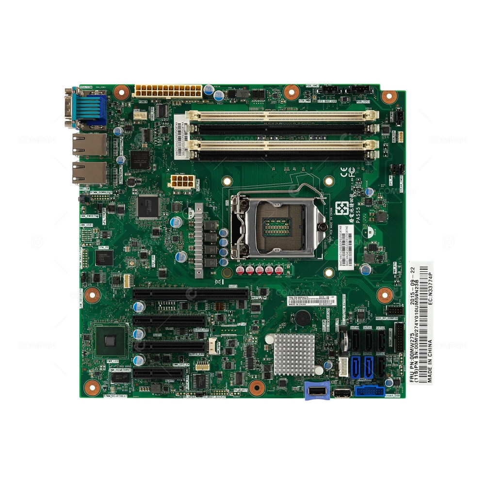 00MW275 LENOVO SINGLE SOCKET LGA1150 MAINBOARD DDR3 FOR LENOVO X3100 M5